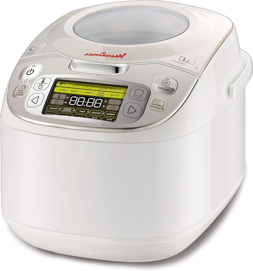 Keukenmachine Multicooker Snel Koken Automatische Programma's 5 Liter Wit