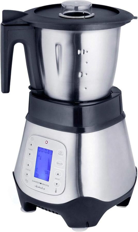 Keukenmachine Multifunctionele Keukenrobot Koken en bakken 1100 Watt Kracht 2 Liter Kom Zwart
