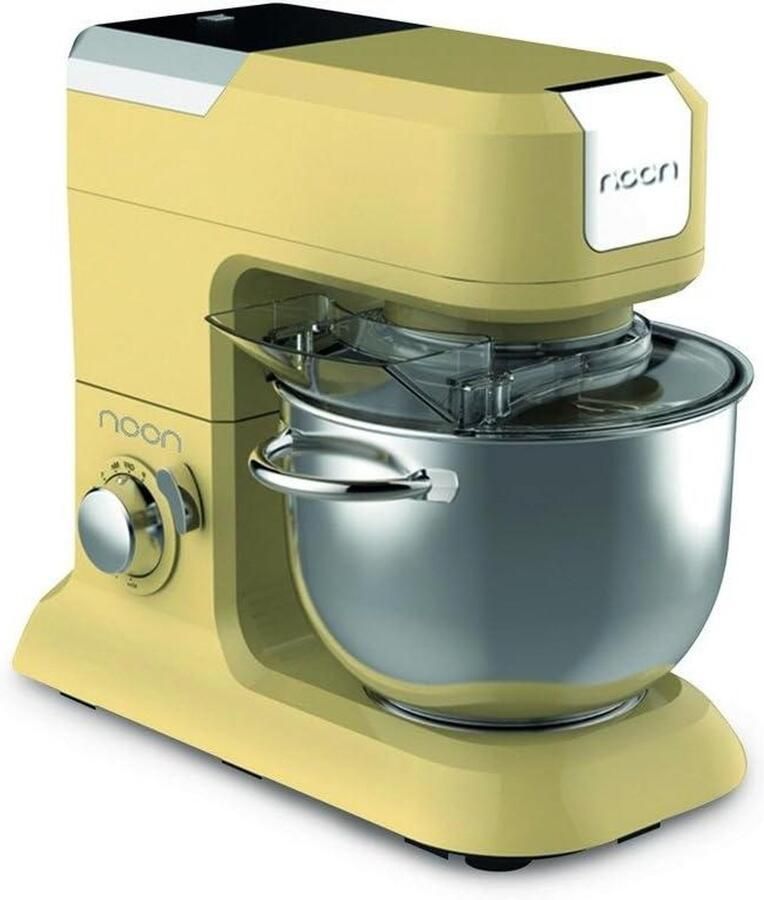 Keukenmachine Multifunctionele Mixer Koken en Bakken Planetair Roersysteem 4.5 liter kom Beige
