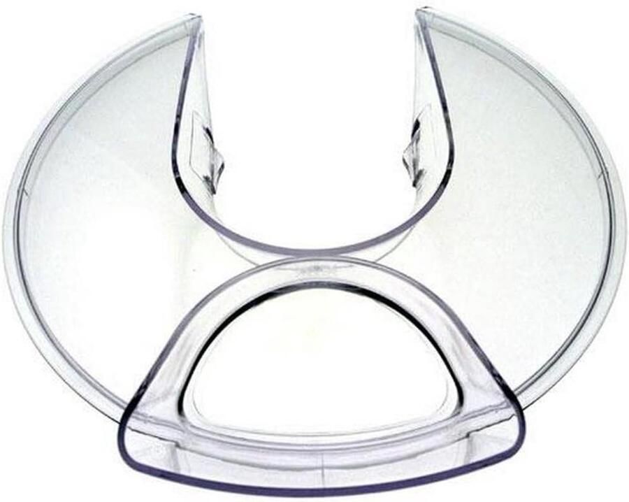 Keukenmachine Onderdeel Spatbeschermer Mixer Voorkomt Morsen Perfecte Pasvorm 235 mm Diameter Zilver