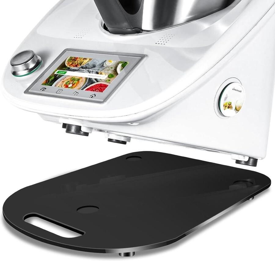 Keukenmachine Plank Gliding Board Apparaat Verplaatsen Acryl Materiaal 37 x 29 cm Zwart