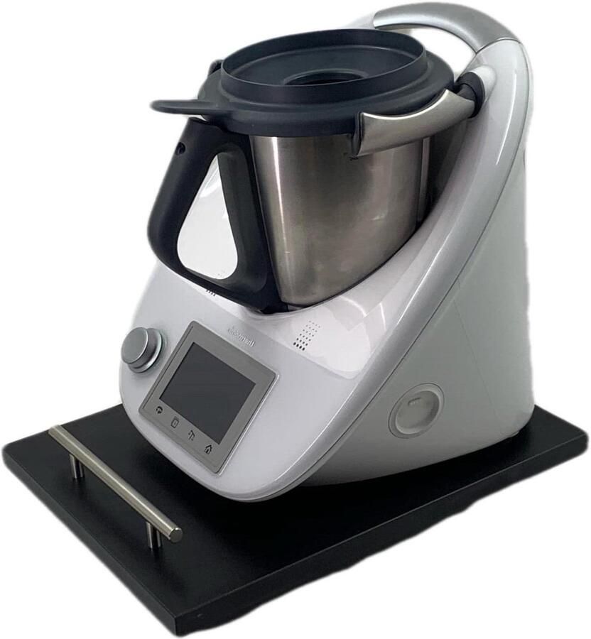 Keukenmachine plateau Mobiele basis Keukenmachine verplaatsen Beschermt weegschaal 30 x 40 cm Zwart