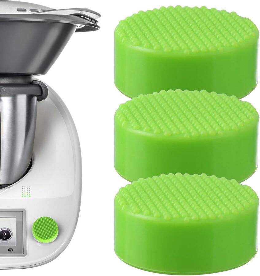 Keukenmachine Schakelaar Stofhoes Bescherming Schoon Keukengerei Oliebestendig Siliconen 3.5cm x 3.5cm groen