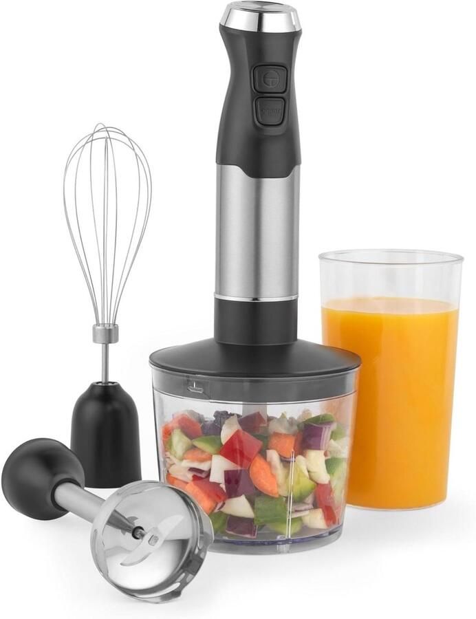 Keukenmachine Set Blender Mixer Eten Bereiden 3 Functies 500ml Kom Zwart