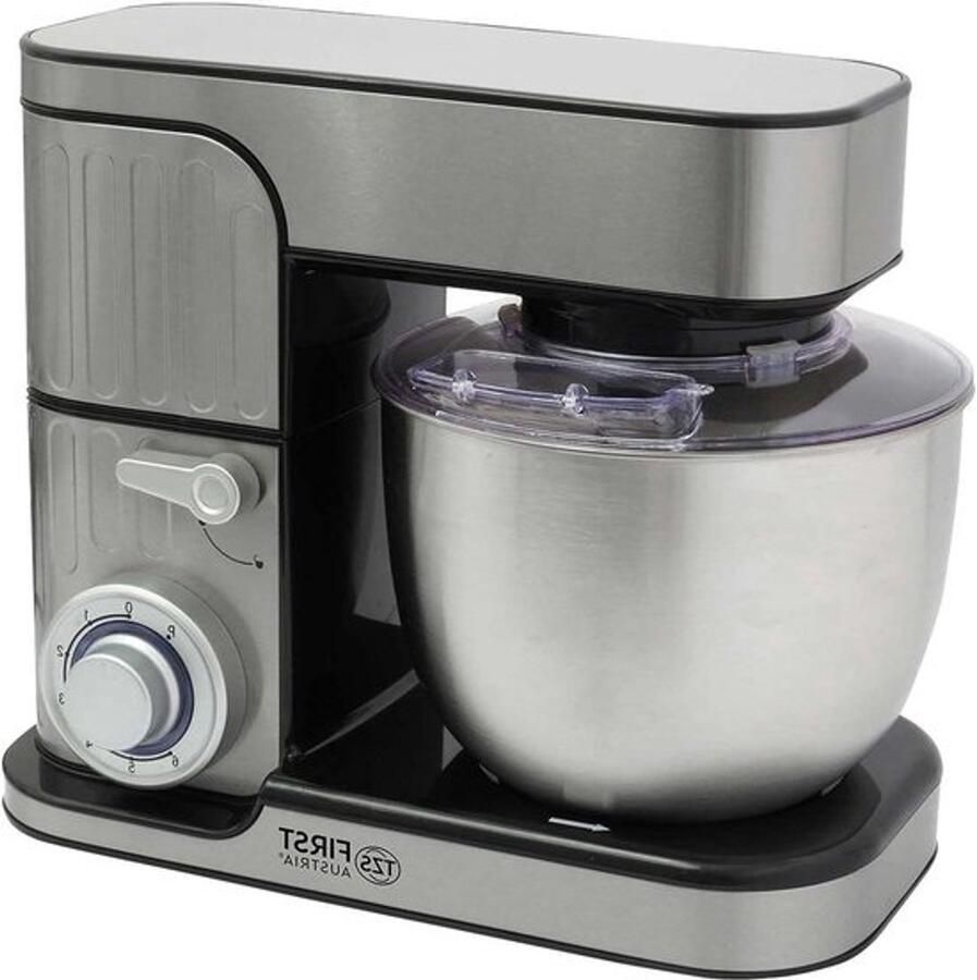 Keukenmachine Staande mixer Bakken en koken 1300 Watt vermogen 5 Liter kom Grijs