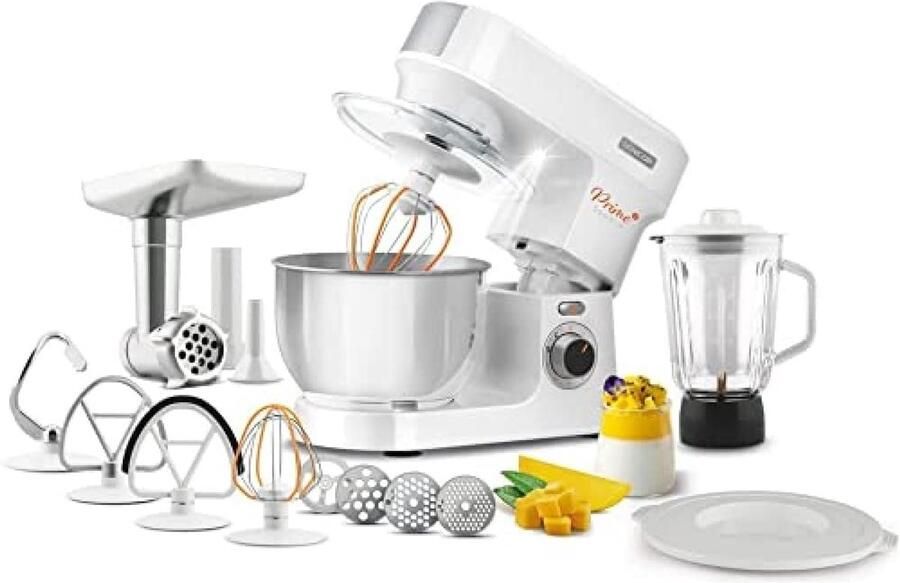 Keukenmachine Standmixer 1000W met Grote Kom en Accessoires