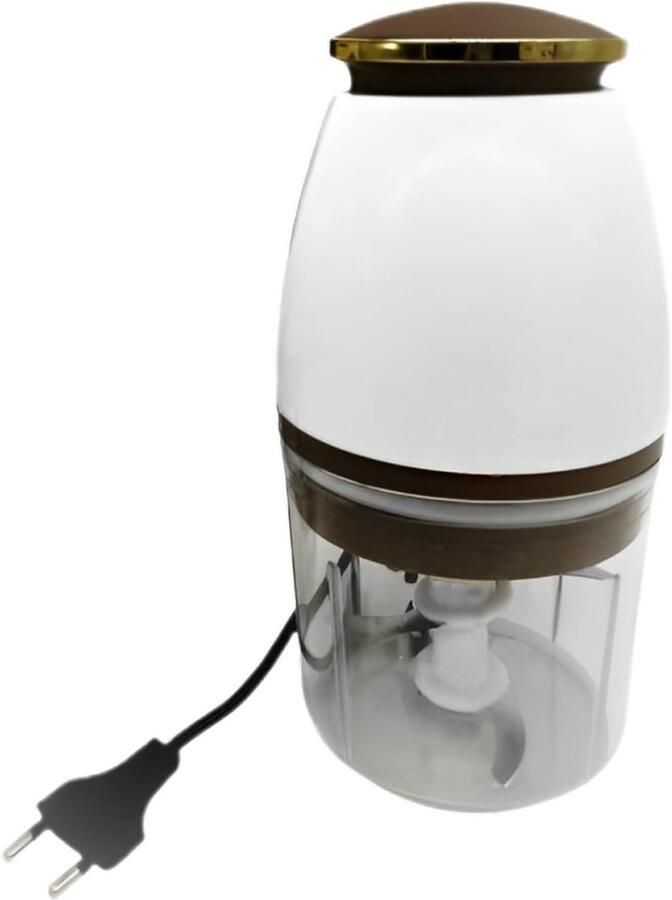 Keukenmachine Vleesmolen Blender Maaltijden Bereiden Systeem met Vier Messen 700 ml Wit