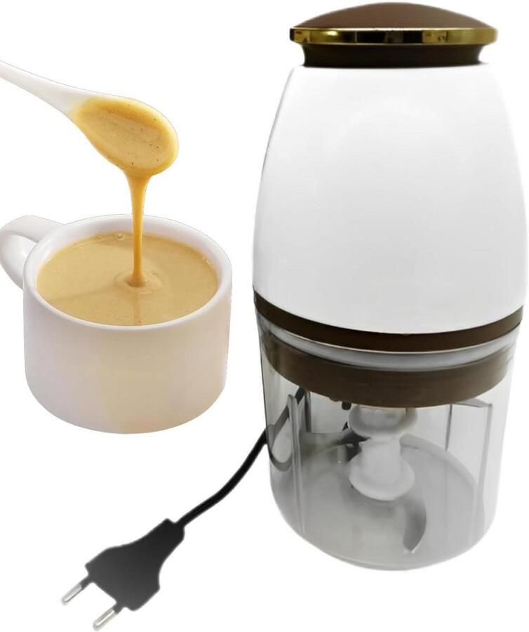 Keukenmachine Vleesmolen Hakmolen Groenten Snijden Vier Scherpe Bladen 700 ml Wit