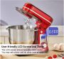 Brivia Keukenmachine Voedsel Mixer Blender Stille Motor Crème Ei Garde Deeg Kneder 6 Snelheid Standen 1200 W 6 Liter Capaciteit Keukenmixer Met Mengkom Keuken Machine Top Kwaliteit - Thumbnail 1