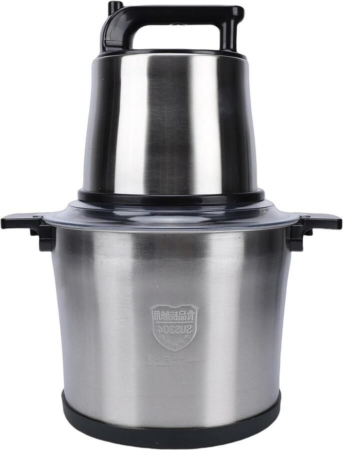 Keukenmachine Voedselhakker Deegkneder Maaltijden Bereiden Krachtige 1800W Motor 10L Kom Zilver