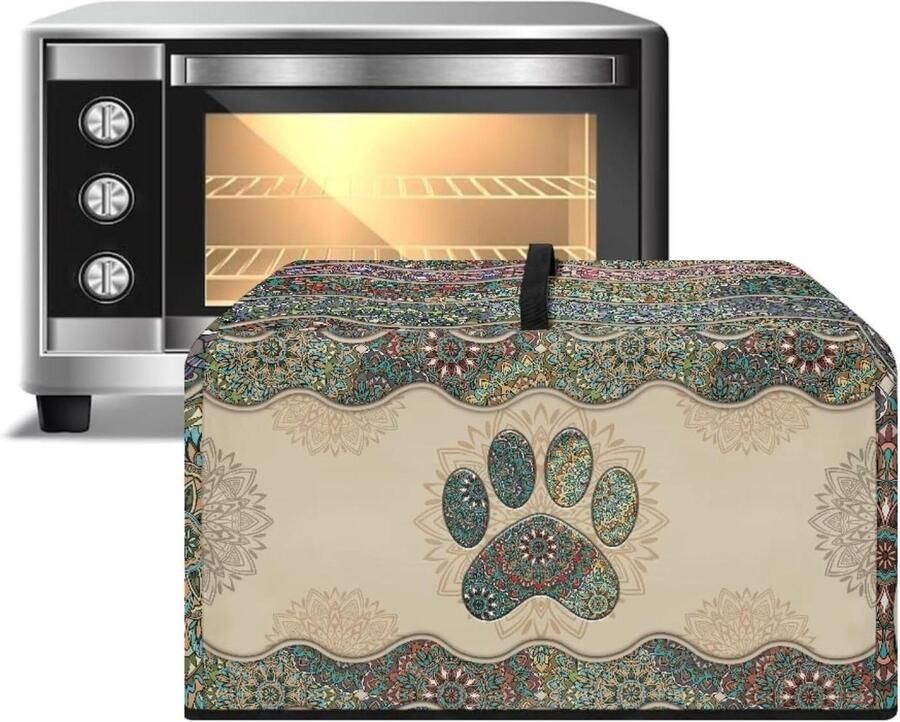 Keukenmachinehoes Apparaatbeschermer Apparaten Beschermen Ademend Canvas Materiaal Groot Formaat Bohemian Mandala Stijl