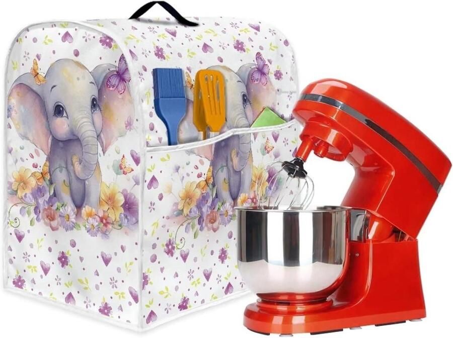 Keukenmachinehoes Apparaathoes Mixer Keuken Organisatie Met Opbergvak 37 cm hoog Kleurrijk
