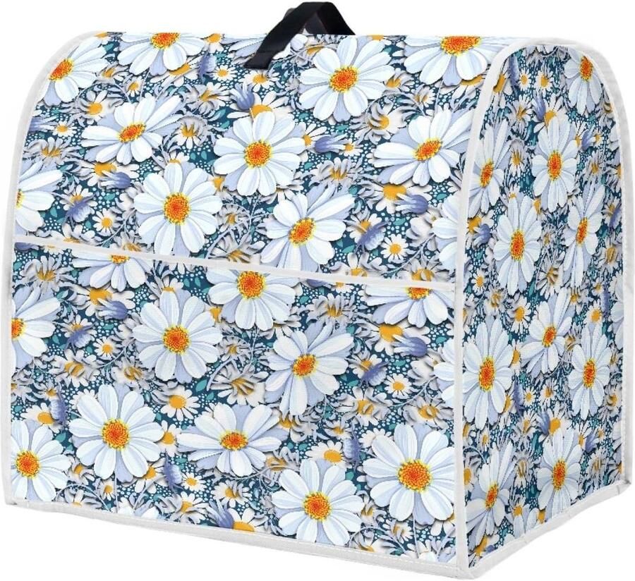 Keukenmachinehoes Mixerhoes Stofhoes Keuken Decoratie Wasbaar Canvas Polyester 38 x 27.5 x 37 cm Vintage Daisy