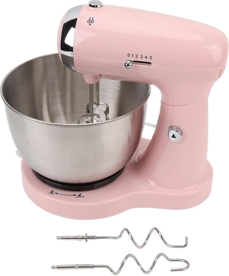 Keukenmixer 32 Liter Keukenrobot Tafelmodel Bakken En Mixen Automatisch Ontwerp 5 Snelheden Roze
