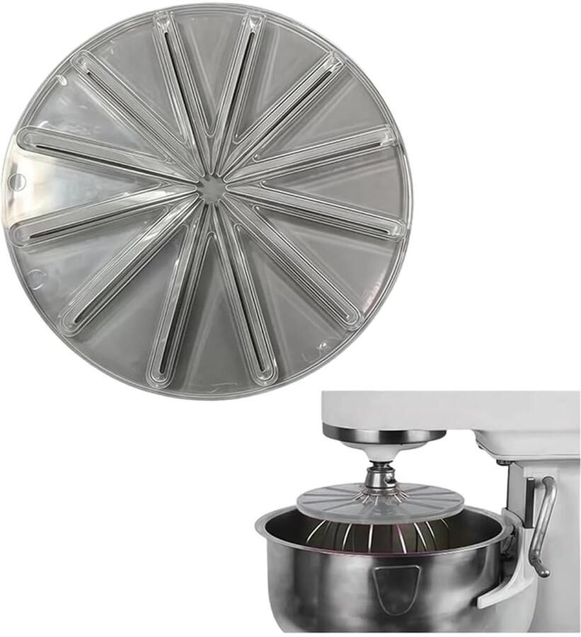Keukenmixer Accessoire Spatbescherming Mixer Efficiënt Bakken Flexibele Schraper 23x15x1 cm Transparant