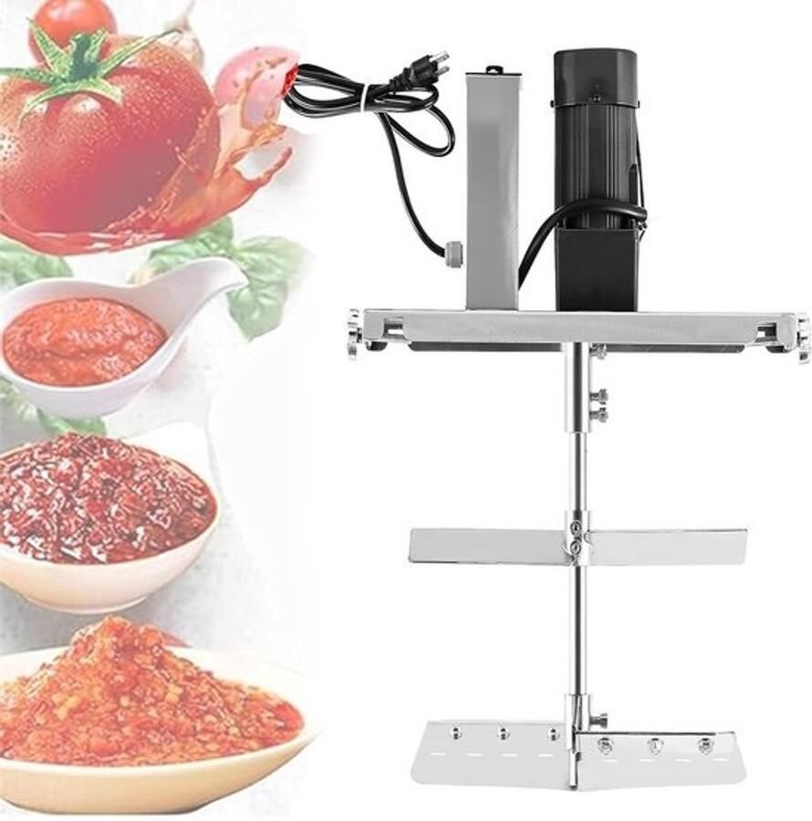 Keukenmixer Automatische mixer Efficiënt Roeren Dubbellaagse bladen 60L Zilver
