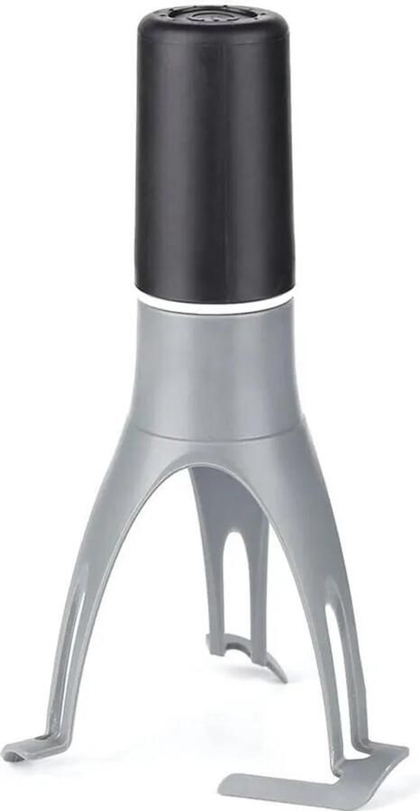 Keukenmixer automatische mixer met timer unieke automatische mixer voor koekenpannen kookmixer met LED-snelheidsweergave vaatwasmachinebestendig keukenaccessoires en -gereedschap (grijs)