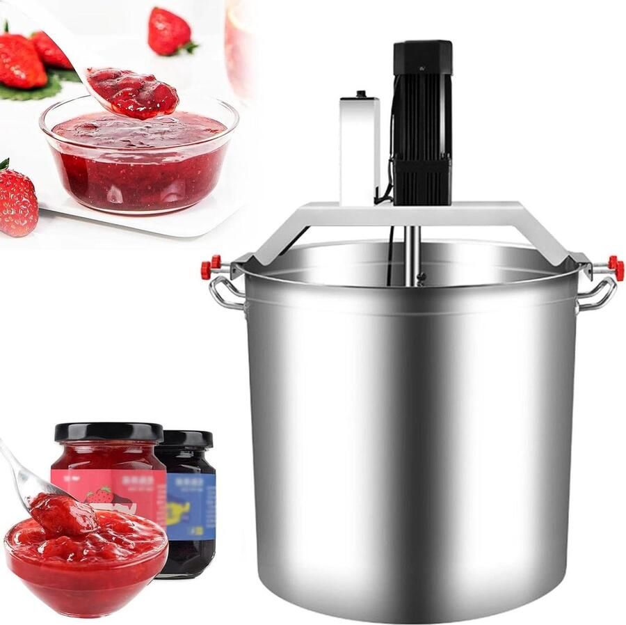 Keukenmixer Automatische mixer Sausen Maken Instelbare Snelheid 40L Capaciteit Zilver