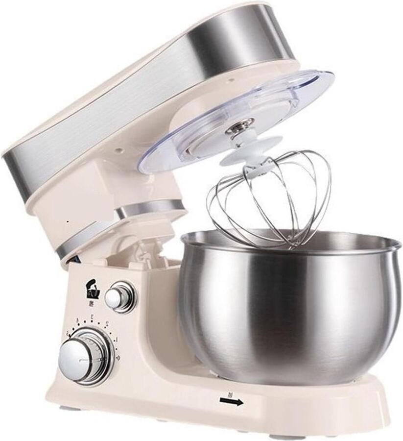 Keukenmixer Deegmachine Eiermixer Bakken en Maken Multifunctioneel Blad 318x192x250mm Wit