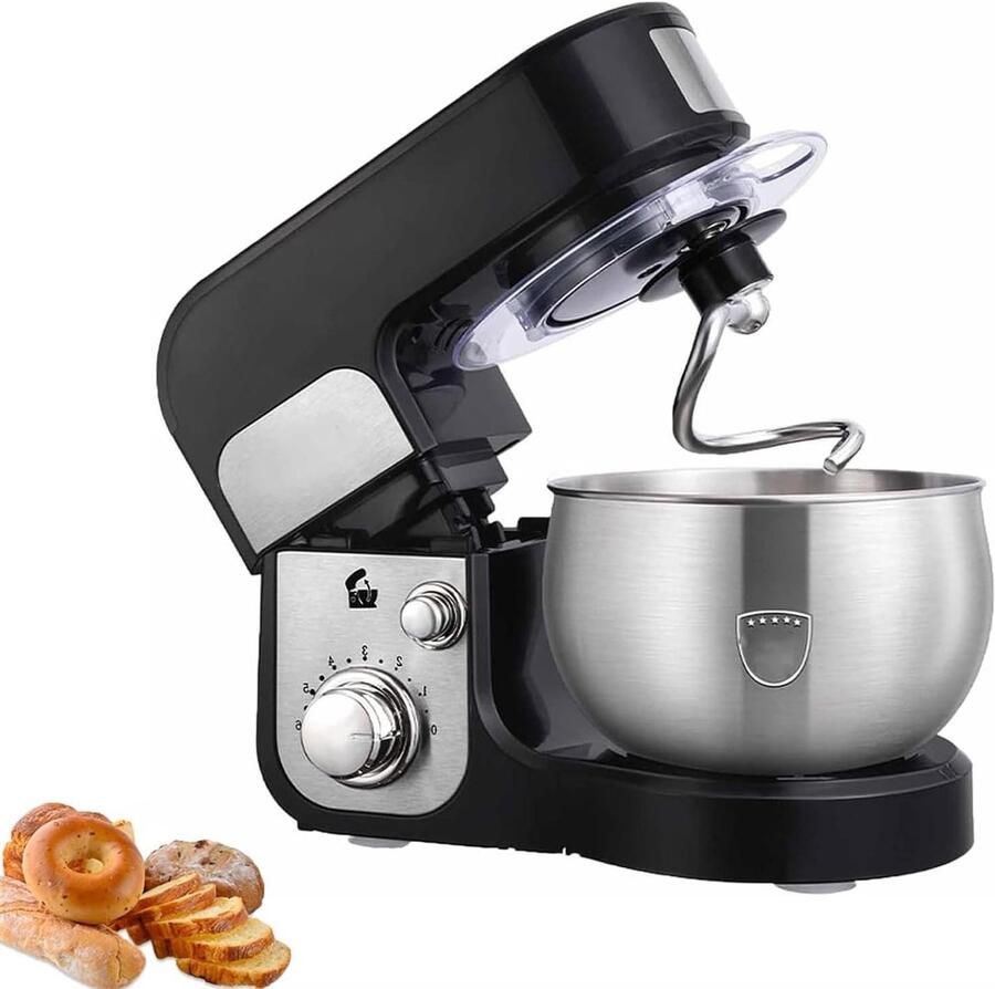 Keukenmixer Deegmachine Mixer Thuis Bakken Kantelbare Kop 3 Liter Wit