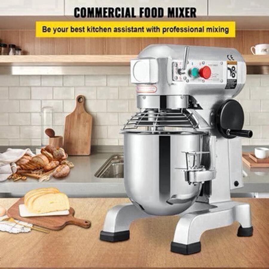 Keukenmixer – Elektrische Mixer – Deegkneder – Mixervoet – 10 Liter Kom – 450 Watt – 3 Snelheden