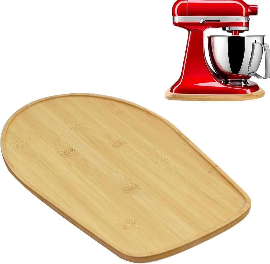 Keukenmixer Glijmat Mixer Accessoire Keukenwerk Optimaliseren Antislip Schokabsorberend 35.6 cm Houtkleur