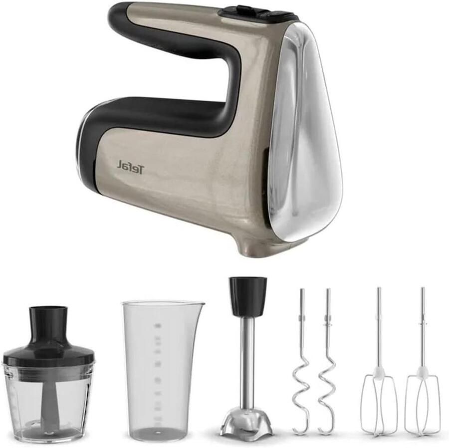 Keukenmixer Handmixer Bakken en Koken Stille Krachtige Motor 850 Watt Zilver Chroom