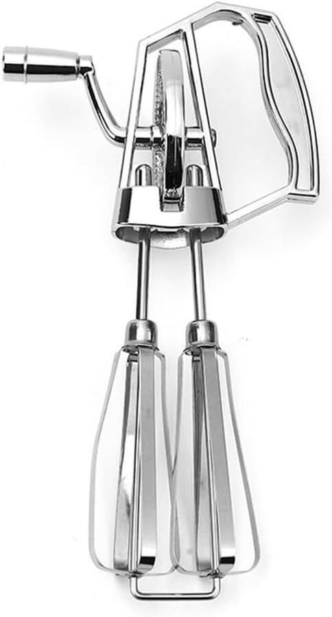 Keukenmixer Handmixer roestvrijstaal Moeiteloos mengen Instelbare snelheden 31 x 95 cm Zilverkleurig