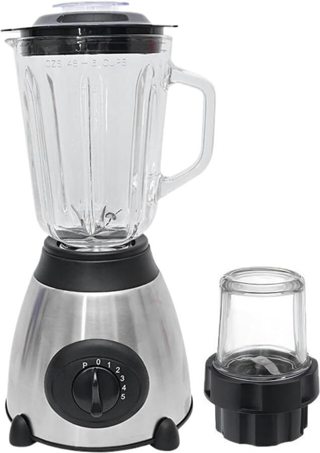 Keukenmixer Keukenmachine Multifunctionele Blender Maaltijden Bereiden Dubbel Gebruik 1.5 Liter Zwart
