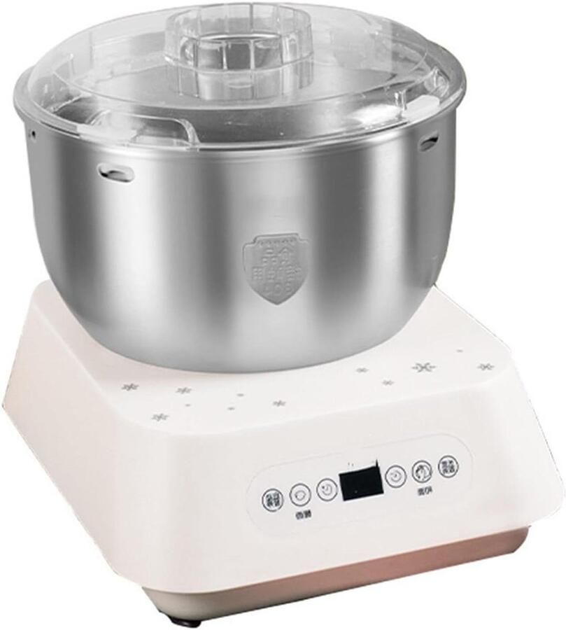 Keukenmixer Kneedmachine Deegmachine Bakken Thuis Thermostatische Rijsmogelijkheid 5 Liter Kom Zilver