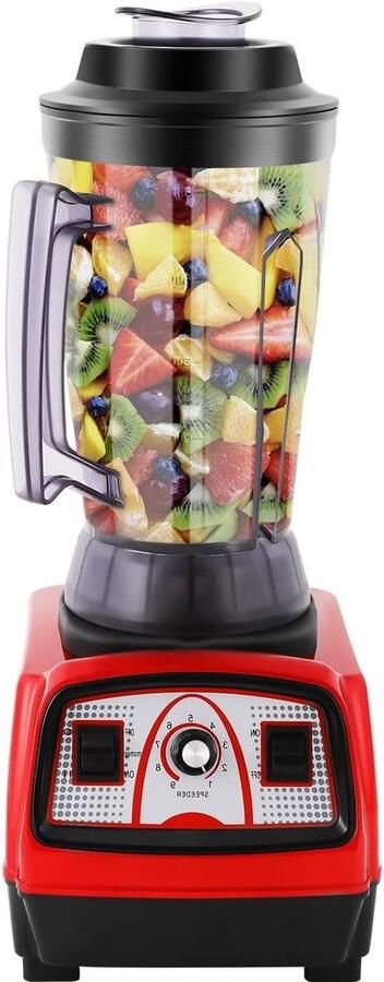 Keukenmixer Krachtige blender Smoothies maken 2.2KW motor 4L capaciteit Rood