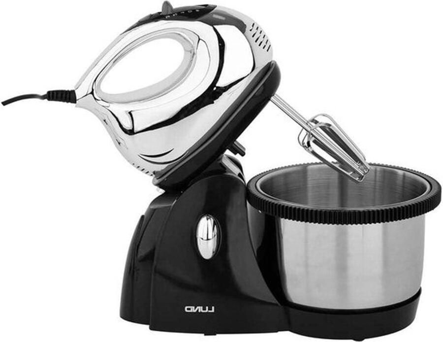 Keukenmixer Met Kom Handmixer Bakken Ingrediënten Mengen Automatische Rotatie 3 Liter Kom Multicolor