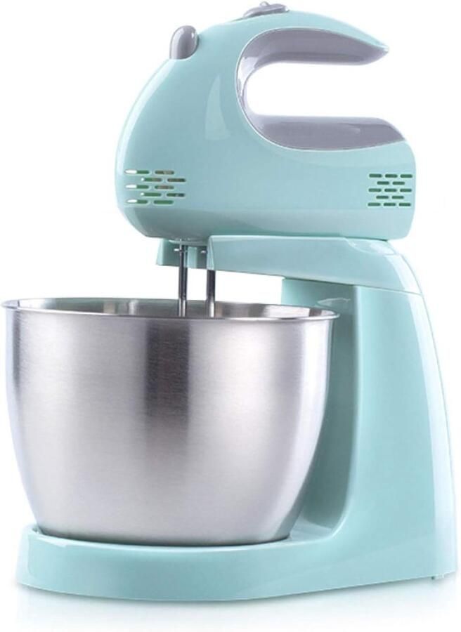 Keukenmixer Mixer Kom Bakken En Koken 5 Snelheden Turbo 3L Kom Rood