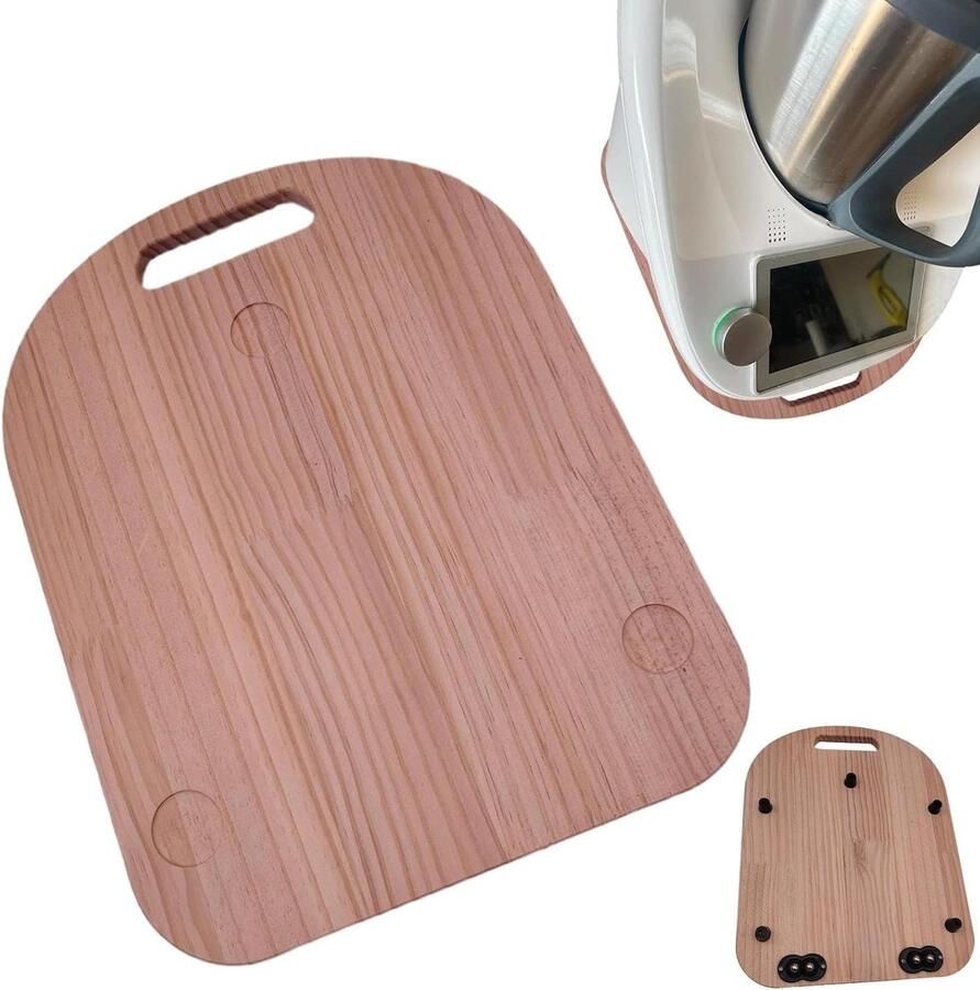 Keukenmixer Schuifmat Mixer Verplaatser Apparaten Verplaatsen Soepele Glijwerking 36 x 27.5 cm Houtkleur