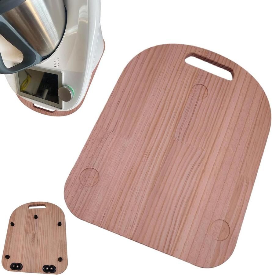 Keukenmixer Schuifmat Mixer Verplaatser Apparaten Verplaatsen Soepele Glijwerking 36 x 27.5 cm Houtkleur