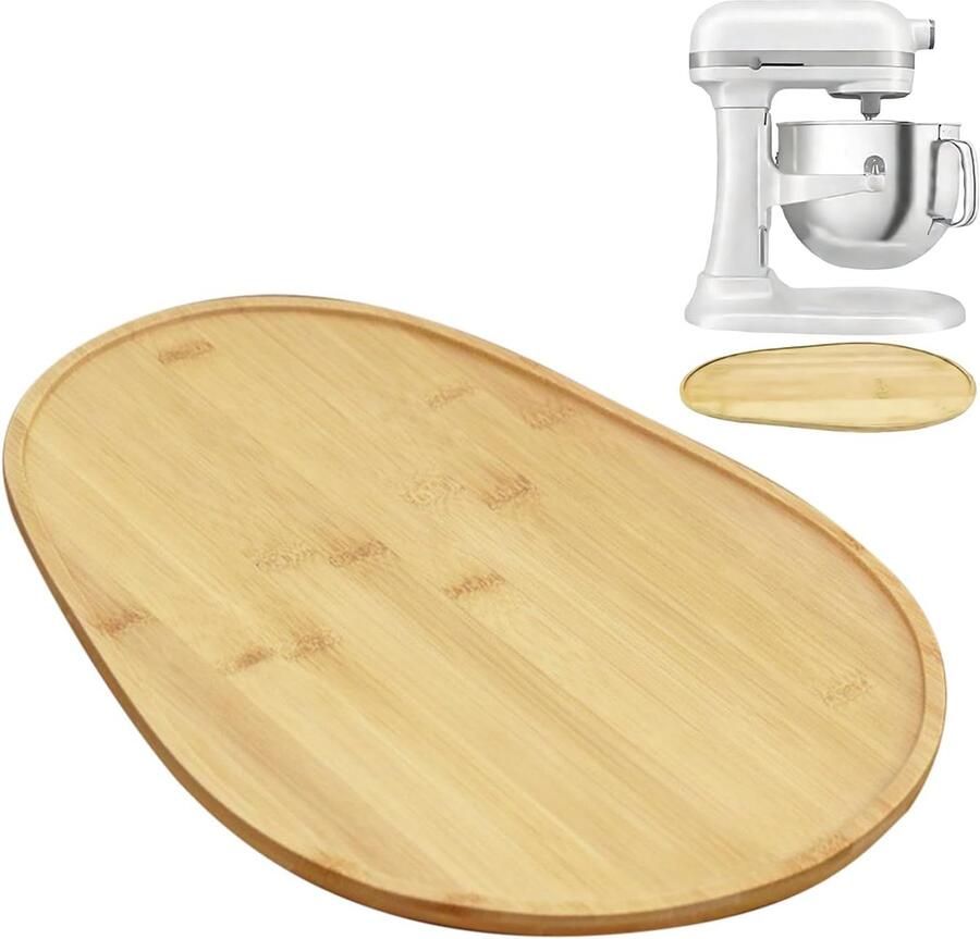 Keukenmixer Schuiver Apparaat Glijmat Apparaten Verplaatsen Beschermt Werkbladen 38.7 x 27.5 cm Houtkleur