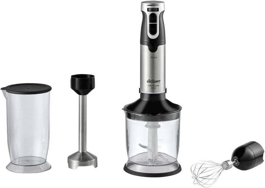 Keukenmixer Set Staafmixer Smoothies Maken Krachtige Motor 700ml Kan Zwart
