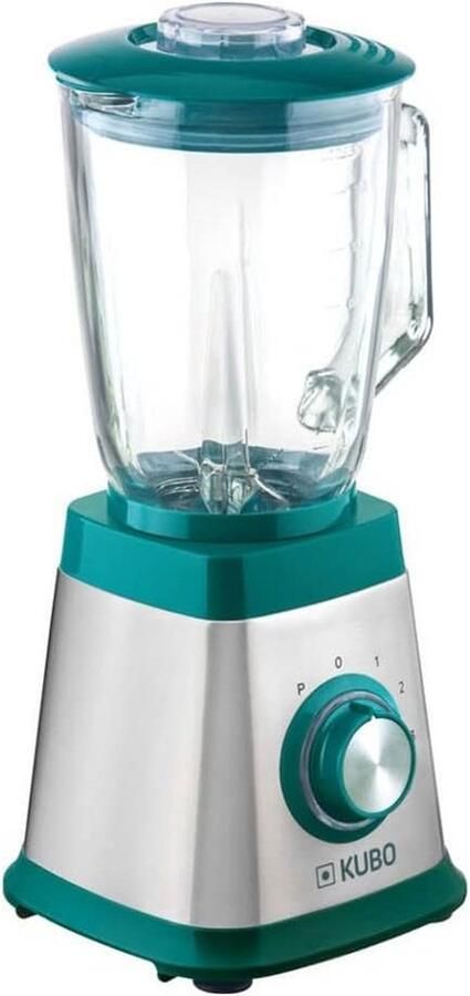 Keukenmixer Smoothie maker Drankjes maken 6 RVS messen 1.5 liter Grijs groen