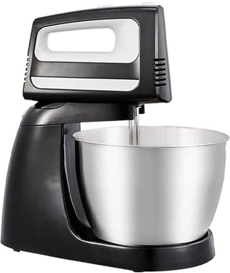 Keukenmixer Standmixer Foodmixer Bakken en Koken Grote RVS Kom 400 Watt Zwart