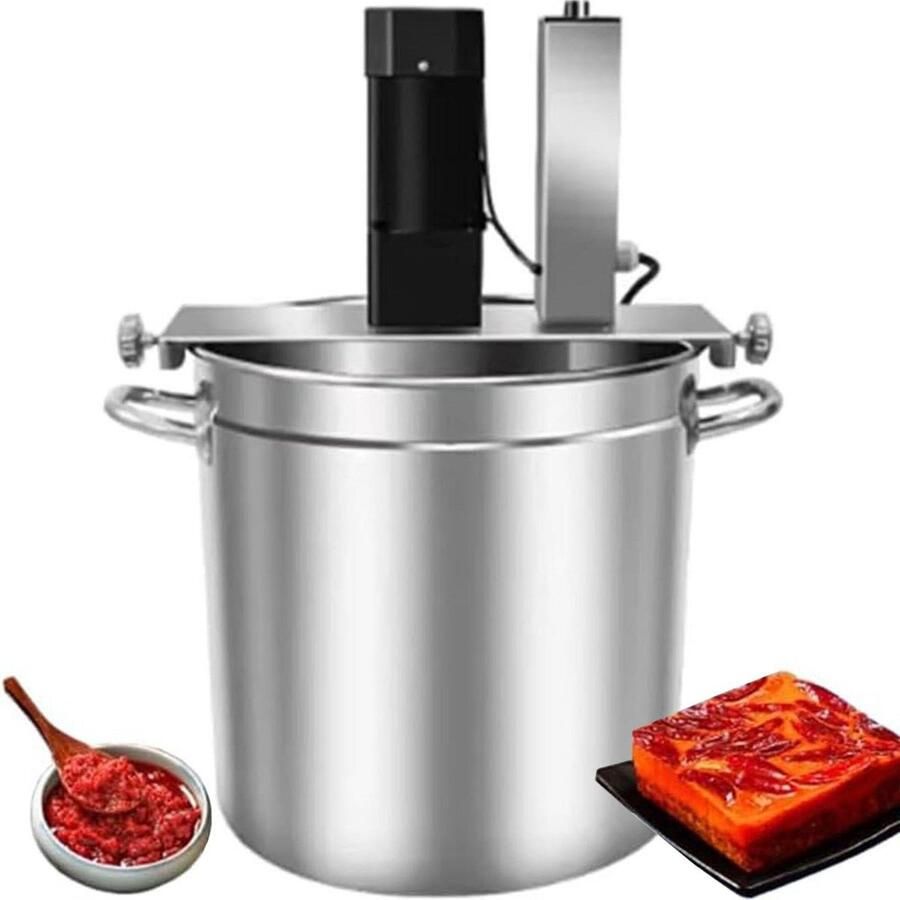 Keukenmixer Voedselmixer Automatisch Mengen Dubbele Schraper 25 Liter Zilver