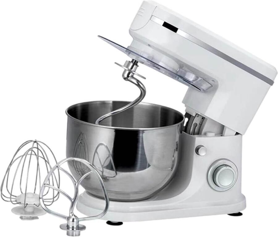Keukenmixer Voedselmixer Thuis Bakken 7 Snelheden 5 Liter Kom Wit