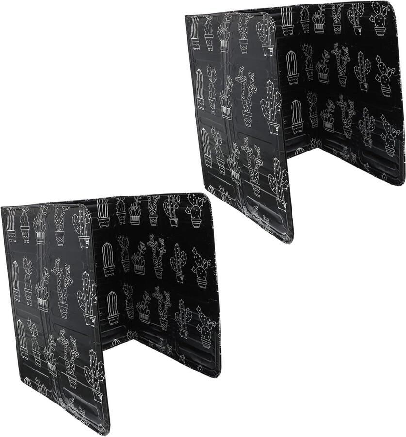 Keukenolie Afschermplaat Oliebestendige Plaat Kookspatbescherming Koken zonder Knoeien Hittebestendig Aluminiumfolie 2 Stuks Zilver