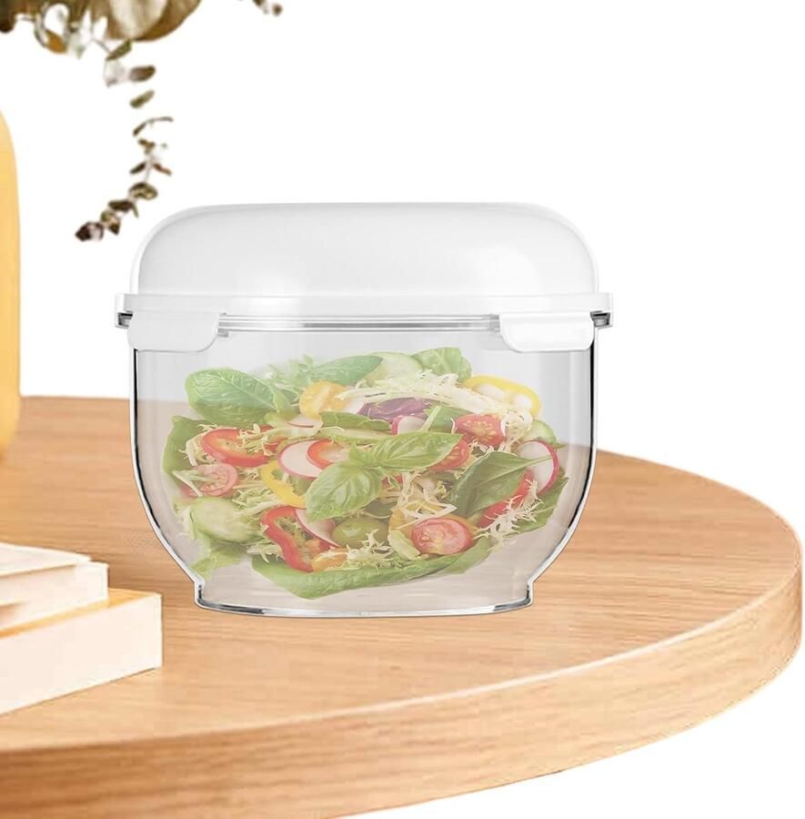 Keukenopslagbox Broodcontainer Bak Deeg Laten Rijzen Antiaanbaklaag 3 Liter Capaciteit Transparant