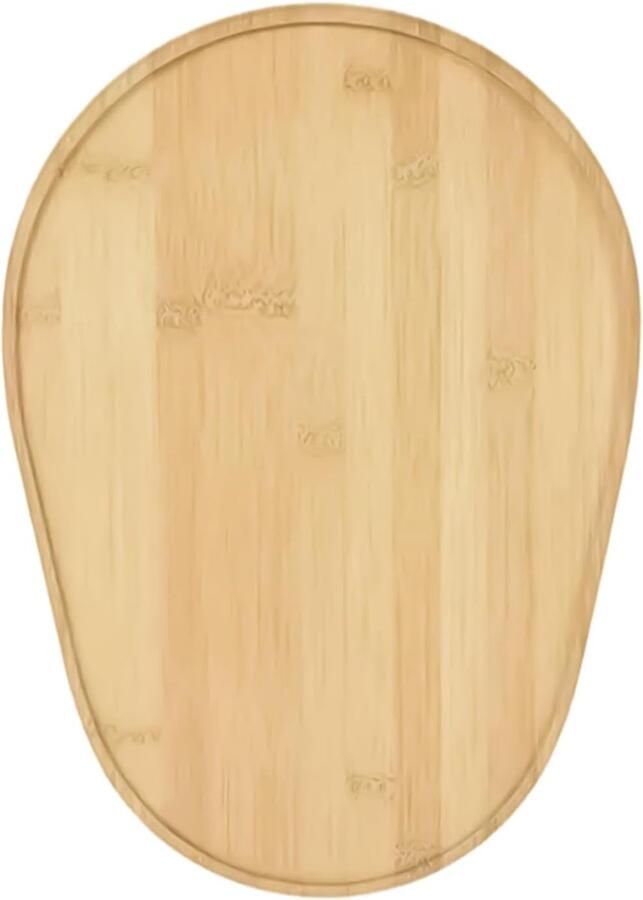 Keukenrobot Schuifmat Apparaat Glijder Moeiteloos Verschuiven Duurzaam Hout Materiaal 40 x 30 cm Houtkleur