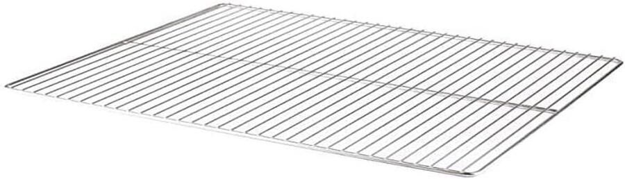 Keukenrooster Grillrooster Bakplaat Voedsel Bereiden Elektrolytisch Gepolijst 65 x 53 cm Zilver