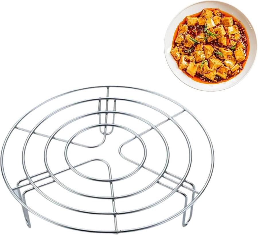 Keukenrooster Stoomrooster Houder Gelijkmatig Koken Roestvrij Staal 304 195 x 55 cm Zilver