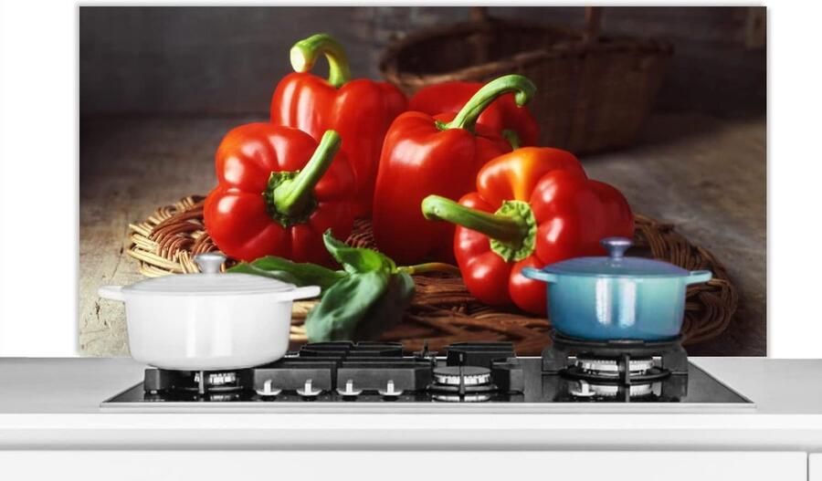 Keukenscherm Spatwand Keuken Bescherming Kookplaat Scherpe Fotoprint 120x60 cm Multicolor