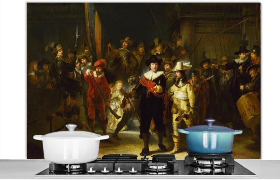 Keukenscherm Spatwand Keuken Koken Beschermen Levenslang Kunstwerk 120x80cm Multicolour