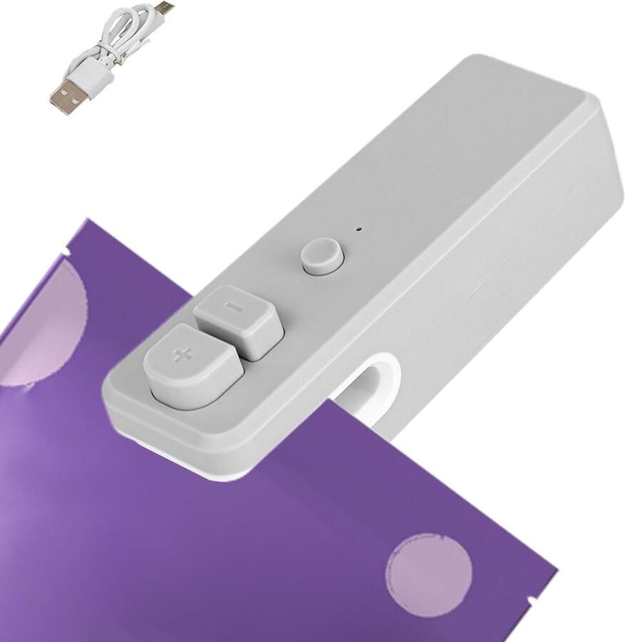 Keukensnijder en Zaksluiter Zakverzegelaar Snijder Voedsel Vers Houden 2-in-1 Functie 11 x 3.5 x 3 cm