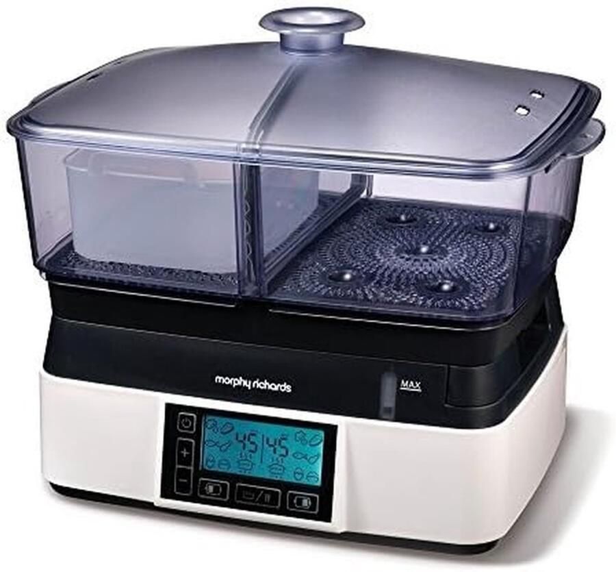 Keukenstomer Stoomkoker Gezond Koken Compact Ontwerp 6 Liter Wit